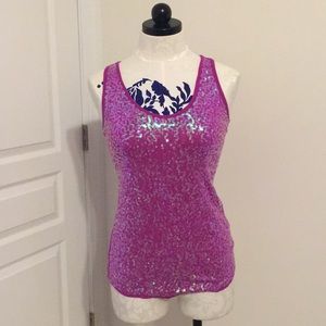 Pink/purple sparkle tank